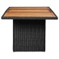 9-tlg. Garten-Essgruppe Poly Rattan Schwarz 9-tlg. Garten-Essgruppe Poly Rattan Schwarz