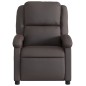 vidaXL Relaxsessel Dunkelbraun Echtleder vidaXL Relaxsessel Dunkelbraun Echtleder