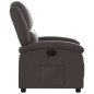 vidaXL Relaxsessel Dunkelbraun Echtleder vidaXL Relaxsessel Dunkelbraun Echtleder