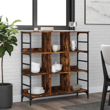 vidaXL Sideboard Räuchereiche 102x32x103,5 cm Holzwerkstoff 