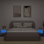 vidaXL Wand-Nachttische mit LED-Leuchten 2 Stk. Weiß vidaXL Wand-Nachttische mit LED-Leuchten 2 Stk. Weiß