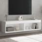vidaXL TV-Schränke mit LED-Leuchten 2 Stk. Weiß 60x30x30 cm vidaXL TV-Schränke mit LED-Leuchten 2 Stk. Weiß 60x30x30 cm