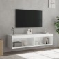 vidaXL TV-Schränke mit LED-Leuchten 2 Stk. Weiß 60x30x30 cm vidaXL TV-Schränke mit LED-Leuchten 2 Stk. Weiß 60x30x30 cm