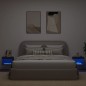 vidaXL Wand-Nachttische mit LED-Leuchten 2 Stk. Schwarz vidaXL Wand-Nachttische mit LED-Leuchten 2 Stk. Schwarz