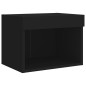 vidaXL Wand-Nachttische mit LED-Leuchten 2 Stk. Schwarz vidaXL Wand-Nachttische mit LED-Leuchten 2 Stk. Schwarz