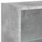 vidaXL Wand-Nachttisch mit LED-Leuchten Betongrau vidaXL Wand-Nachttisch mit LED-Leuchten Betongrau