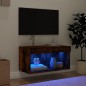 vidaXL TV-Schrank mit LED-Leuchten Räuchereiche 60x30x30 cm vidaXL TV-Schrank mit LED-Leuchten Räuchereiche 60x30x30 cm