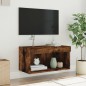 vidaXL TV-Schrank mit LED-Leuchten Räuchereiche 60x30x30 cm vidaXL TV-Schrank mit LED-Leuchten Räuchereiche 60x30x30 cm