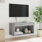 vidaXL TV-Schrank mit LED-Leuchten Grau Sonoma 60x30x30 cm vidaXL TV-Schrank mit LED-Leuchten Grau Sonoma 60x30x30 cm