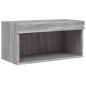 vidaXL TV-Schrank mit LED-Leuchten Grau Sonoma 60x30x30 cm vidaXL TV-Schrank mit LED-Leuchten Grau Sonoma 60x30x30 cm