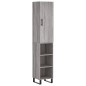 Highboard Grau Sonoma 34,5x34x180 cm Holzwerkstoff Highboard Grau Sonoma 34,5x34x180 cm Holzwerkstoff
