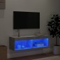 vidaXL TV-Schrank mit LED-Leuchten Betongrau 100x30x30 cm vidaXL TV-Schrank mit LED-Leuchten Betongrau 100x30x30 cm