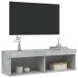 vidaXL TV-Schrank mit LED-Leuchten Betongrau 100x30x30 cm vidaXL TV-Schrank mit LED-Leuchten Betongrau 100x30x30 cm