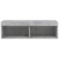 vidaXL TV-Schrank mit LED-Leuchten Betongrau 100x30x30 cm vidaXL TV-Schrank mit LED-Leuchten Betongrau 100x30x30 cm