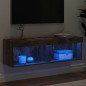 vidaXL TV-Schrank mit LED-Leuchten Räuchereiche 100x30x30 cm vidaXL TV-Schrank mit LED-Leuchten Räuchereiche 100x30x30 cm