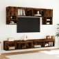 vidaXL TV-Schrank mit LED-Leuchten Räuchereiche 100x30x30 cm vidaXL TV-Schrank mit LED-Leuchten Räuchereiche 100x30x30 cm