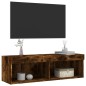 vidaXL TV-Schrank mit LED-Leuchten Räuchereiche 100x30x30 cm vidaXL TV-Schrank mit LED-Leuchten Räuchereiche 100x30x30 cm