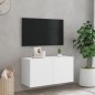 vidaXL TV-Wandschrank Weiß 80x30x41 cm vidaXL TV-Wandschrank Weiß 80x30x41 cm