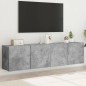 vidaXL TV-Wandschränke 2 Stk. Betongrau 80x30x41 cm vidaXL TV-Wandschränke 2 Stk. Betongrau 80x30x41 cm