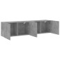 vidaXL TV-Wandschränke 2 Stk. Betongrau 80x30x41 cm vidaXL TV-Wandschränke 2 Stk. Betongrau 80x30x41 cm