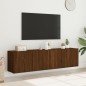 vidaXL TV-Wandschränke 2 Stk. Braun Eichen-Optik 80x30x41 cm vidaXL TV-Wandschränke 2 Stk. Braun Eichen-Optik 80x30x41 cm