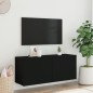 vidaXL TV-Wandschrank Schwarz 100x30x41 cm vidaXL TV-Wandschrank Schwarz 100x30x41 cm