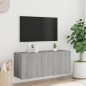 vidaXL TV-Wandschrank Grau Sonoma 100x30x41 cm vidaXL TV-Wandschrank Grau Sonoma 100x30x41 cm