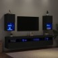 vidaXL TV-Schränke mit LED-Leuchten 2 Stk. Schwarz 30,5x30x60 cm vidaXL TV-Schränke mit LED-Leuchten 2 Stk. Schwarz 30,5x30x60 cm
