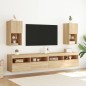 vidaXL TV-Schränke mit LED-Leuchten 2 Stk. Sonoma-Eiche 30,5x30x60 cm vidaXL TV-Schränke mit LED-Leuchten 2 Stk. Sonoma-Eiche 30,5x30x60 cm