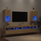vidaXL TV-Schränke mit LED-Leuchten 2 Stk. Sonoma-Eiche 30,5x30x60 cm vidaXL TV-Schränke mit LED-Leuchten 2 Stk. Sonoma-Eiche 30,5x30x60 cm