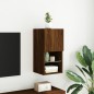 vidaXL TV-Schrank mit LED-Leuchten Braun Eichen-Optik 30,5x30x60 cm vidaXL TV-Schrank mit LED-Leuchten Braun Eichen-Optik 30,5x30x60 cm