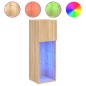 vidaXL TV-Schrank mit LED-Leuchten Sonoma-Eiche 30,5x30x90 cm vidaXL TV-Schrank mit LED-Leuchten Sonoma-Eiche 30,5x30x90 cm