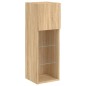 vidaXL TV-Schrank mit LED-Leuchten Sonoma-Eiche 30,5x30x90 cm vidaXL TV-Schrank mit LED-Leuchten Sonoma-Eiche 30,5x30x90 cm