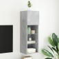 vidaXL TV-Schrank mit LED-Leuchten Betongrau 30,5x30x90 cm vidaXL TV-Schrank mit LED-Leuchten Betongrau 30,5x30x90 cm