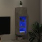 vidaXL TV-Schrank mit LED-Leuchten Betongrau 30,5x30x90 cm vidaXL TV-Schrank mit LED-Leuchten Betongrau 30,5x30x90 cm