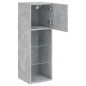 vidaXL TV-Schrank mit LED-Leuchten Betongrau 30,5x30x90 cm vidaXL TV-Schrank mit LED-Leuchten Betongrau 30,5x30x90 cm