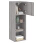 vidaXL TV-Schrank mit LED-Leuchten Grau Sonoma 30,5x30x90 cm vidaXL TV-Schrank mit LED-Leuchten Grau Sonoma 30,5x30x90 cm