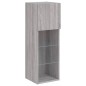 vidaXL TV-Schrank mit LED-Leuchten Grau Sonoma 30,5x30x90 cm vidaXL TV-Schrank mit LED-Leuchten Grau Sonoma 30,5x30x90 cm