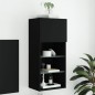 vidaXL TV-Schrank mit LED-Leuchten Schwarz 40,5x30x90 cm vidaXL TV-Schrank mit LED-Leuchten Schwarz 40,5x30x90 cm