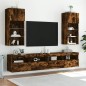 vidaXL TV-Schrank mit LED-Leuchten Räuchereiche 40,5x30x90 cm vidaXL TV-Schrank mit LED-Leuchten Räuchereiche 40,5x30x90 cm