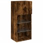 vidaXL TV-Schrank mit LED-Leuchten Räuchereiche 40,5x30x90 cm vidaXL TV-Schrank mit LED-Leuchten Räuchereiche 40,5x30x90 cm