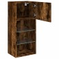 vidaXL TV-Schrank mit LED-Leuchten Räuchereiche 40,5x30x90 cm vidaXL TV-Schrank mit LED-Leuchten Räuchereiche 40,5x30x90 cm