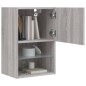 vidaXL TV-Schrank mit LED-Leuchten Grau Sonoma 40,5x30x60 cm vidaXL TV-Schrank mit LED-Leuchten Grau Sonoma 40,5x30x60 cm