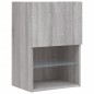 vidaXL TV-Schrank mit LED-Leuchten Grau Sonoma 40,5x30x60 cm vidaXL TV-Schrank mit LED-Leuchten Grau Sonoma 40,5x30x60 cm