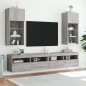 vidaXL TV-Schrank mit LED-Leuchten Grau Sonoma 40,5x30x90 cm vidaXL TV-Schrank mit LED-Leuchten Grau Sonoma 40,5x30x90 cm