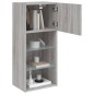 vidaXL TV-Schrank mit LED-Leuchten Grau Sonoma 40,5x30x90 cm vidaXL TV-Schrank mit LED-Leuchten Grau Sonoma 40,5x30x90 cm