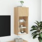 vidaXL TV-Schrank mit LED-Leuchten Sonoma-Eiche 40,5x30x90 cm