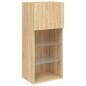 vidaXL TV-Schrank mit LED-Leuchten Sonoma-Eiche 40,5x30x90 cm