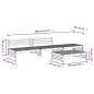 vidaXL 4-tlg. Garten-Lounge-Set Grau Massivholz Kiefer vidaXL 4-tlg. Garten-Lounge-Set Grau Massivholz Kiefer