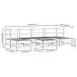 vidaXL 7-tlg. Garten-Lounge-Set Schwarz Massivholz Kiefer vidaXL 7-tlg. Garten-Lounge-Set Schwarz Massivholz Kiefer